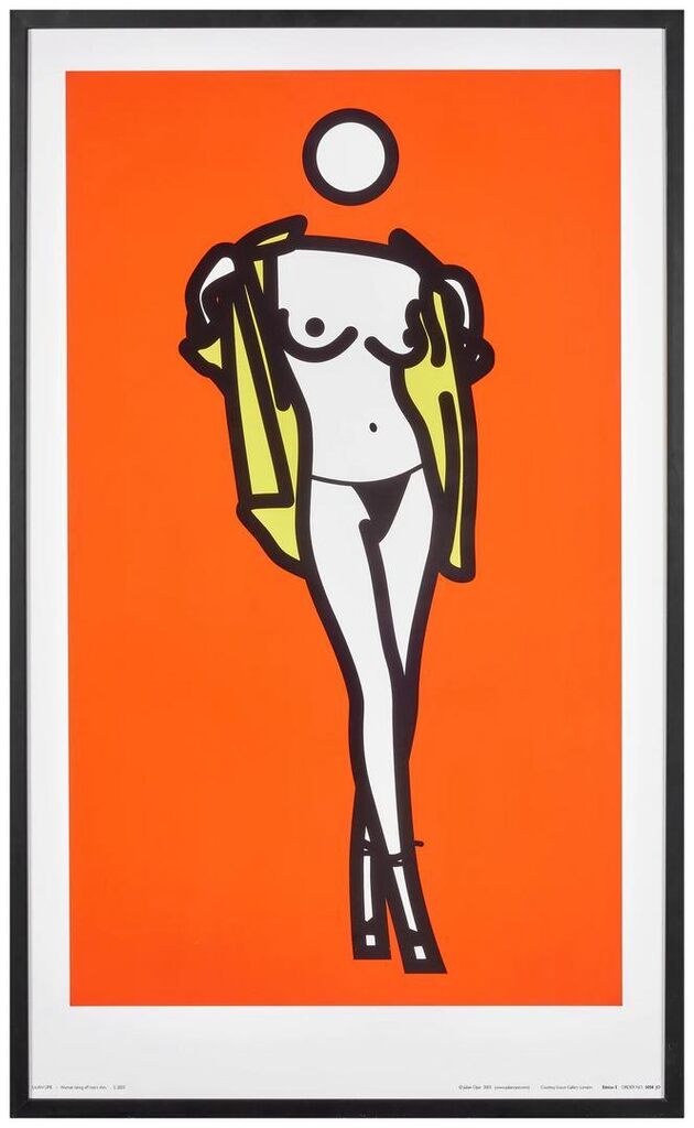 Julian Opie - Woman Taking Off a Man's Shirt 5