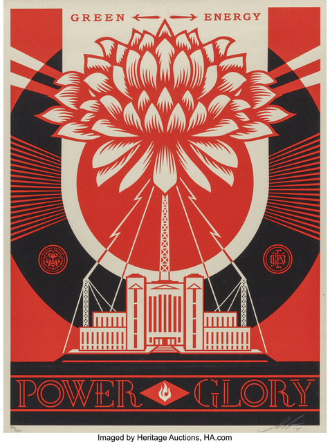 Shepard Fairey (OBEY), ‘Green Power Print’, 2014, Heritage Auctions