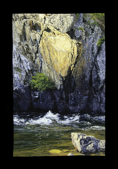 Carol Shinn, ‘Canyon River’, 2021, Textile Arts, Embroidery, Duane Reed Gallery