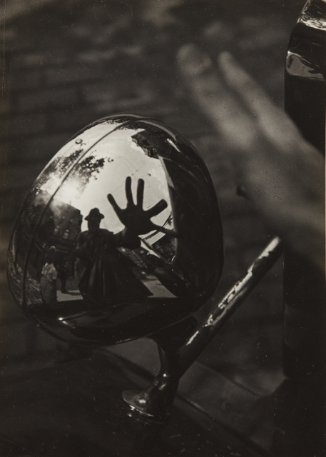Imre Kinszki, ‘Self-Portrait in Reflection of Car Headlight’, circa 1934, Phillips