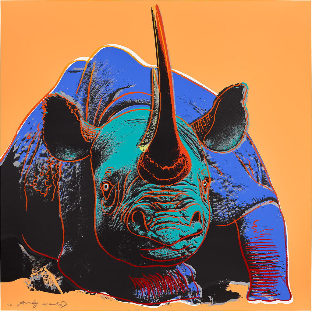Andy Warhol - Black Rhinoceros, from Endangered Species (F. & S. 301)