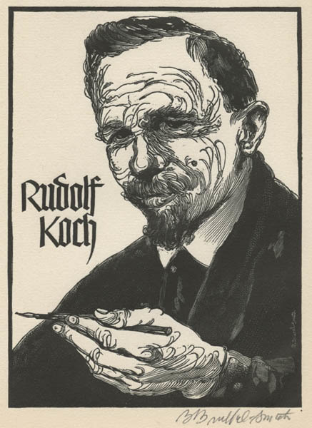 Bernard Brussel-Smith, ‘Koch’, 1950, Print, Wood engraving, Childs Gallery