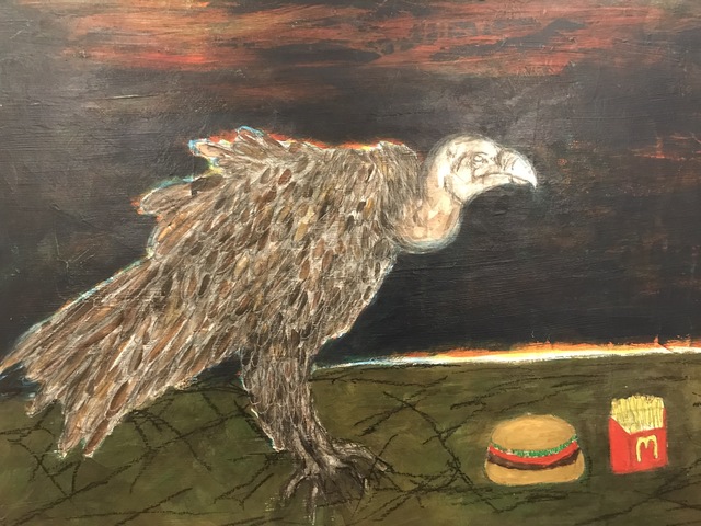 Morrison Pierce, ‘The last cheeseburger in hell (vulture)’, 2019, The Secret Gallery