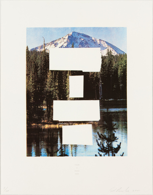 Ed Ruscha, ‘Your A Dead Man’, 2001, Print, 4-color photogravure with screenprinted text, Various Small Fires