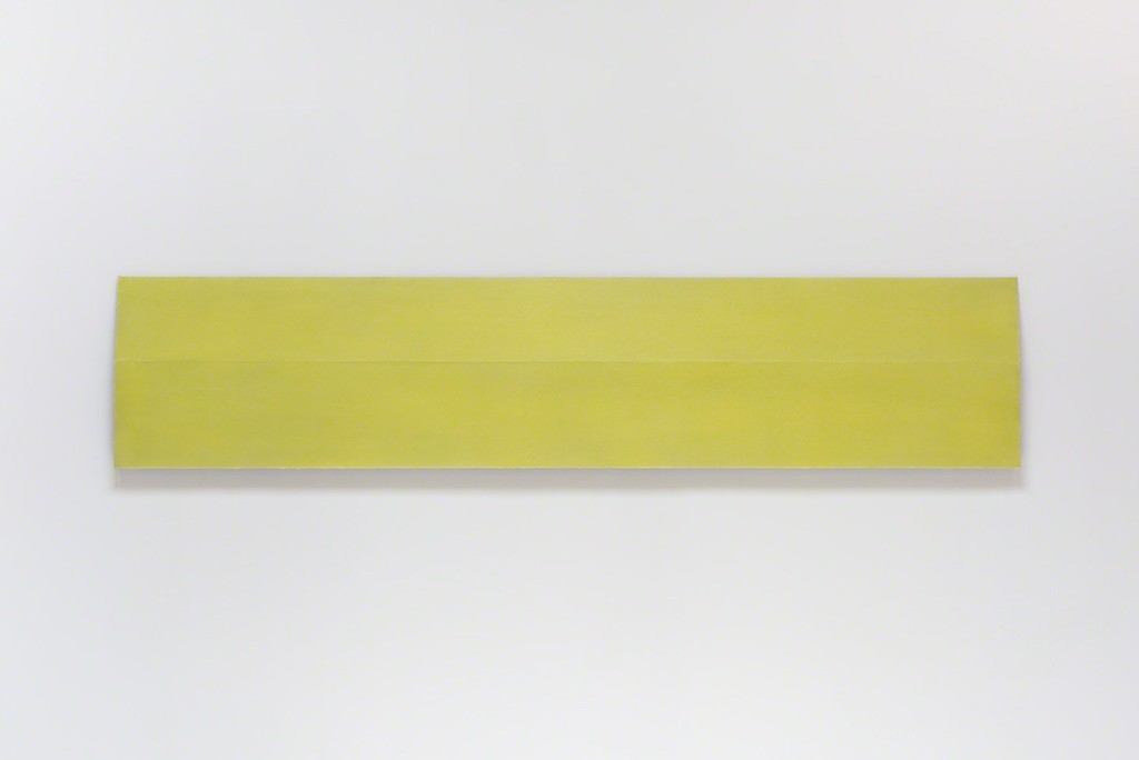 Roy Thurston, '2015-1', 2015, yellow silicone on aluminum panel, 72 x 30 x 1.6 inches Roy Thurston, '2015-1', 2015, yellow silicone on aluminum panel, 72 x 30 x 1.6 inches