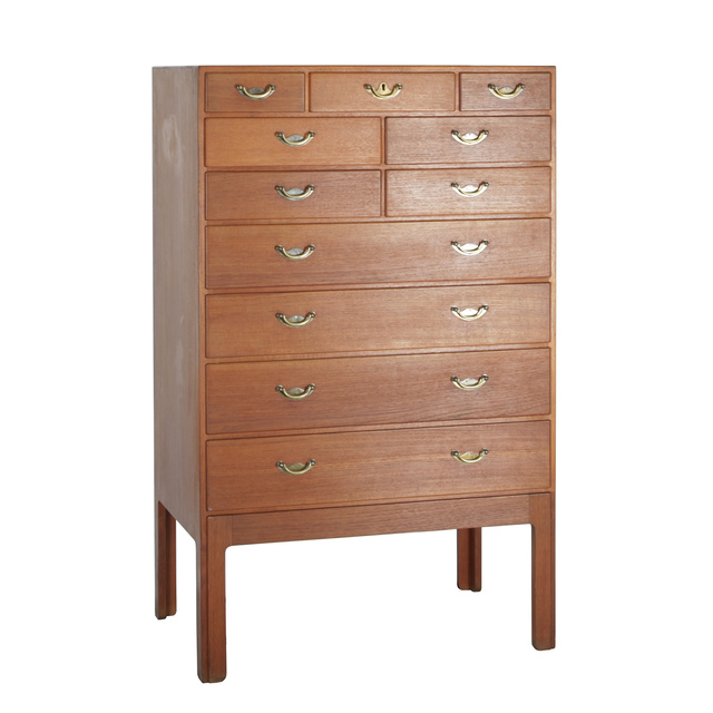 Börge Mogensen, ‘Chest of drawers’, 1947, Design/Decorative Art, Cuban mahogany and brass, Dansk Møbelkunst Gallery