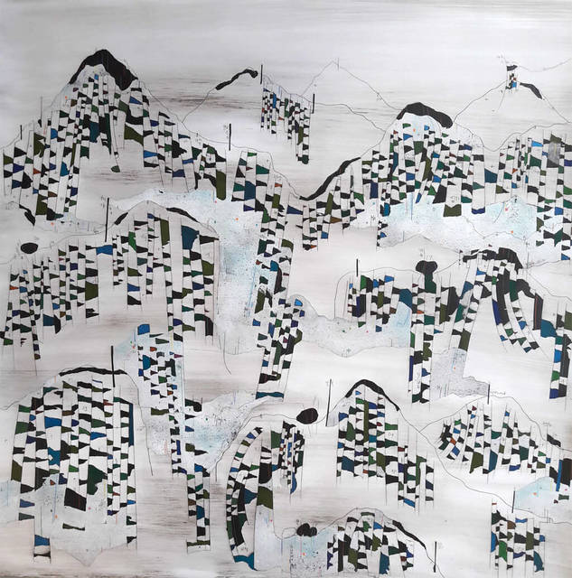 Manu vb Tintoré, ‘Els colors d'aquella terra oblidada nº11’, 2018, Drawing, Collage or other Work on Paper, Enamel and colored pencil on engraved paper, N2 Galería