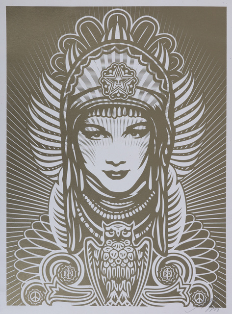 Shepard Fairey, ‘Peace Goddess (Gold)’, 2007, Chiswick Auctions