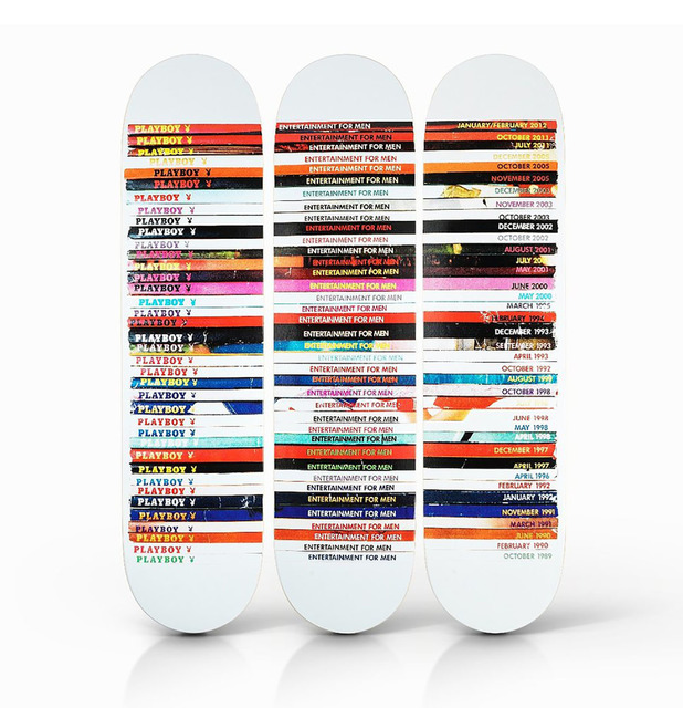 Mark Vessey | 'Playboy' Skateboard Deck Triptych Set (2018) | Artsy