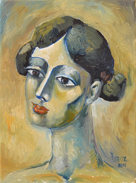 Yuroz, ‘Quiet Thoughts ’, 2011, Painting, Original oil on canvas, Off The Wall Gallery