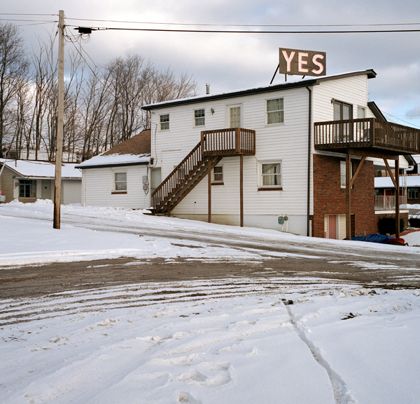 Jeff Brouws, ‘YES, Stuebenville, Ohio’, 2001, Photography, Archival pigment print, Robert Mann Gallery