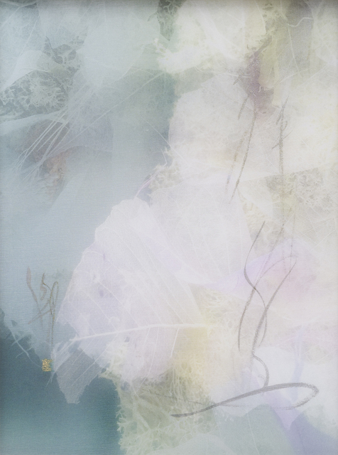 Chaco Terada, ‘Memory Bouquet 3’, 2019, Mixed Media, Archival pigment print on layers of silk organza with sumi ink and mineral pigments, Valley House Gallery & Sculpture Garden