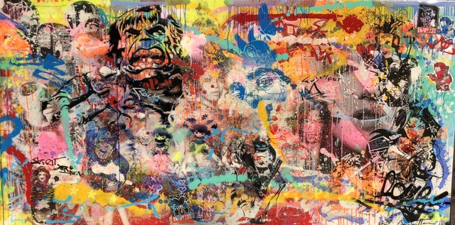 Cédric Bouteiller, ‘Untitled (Hulk, Chaplin, Wonder Woman)’, 2017, Denis Bloch Fine Art