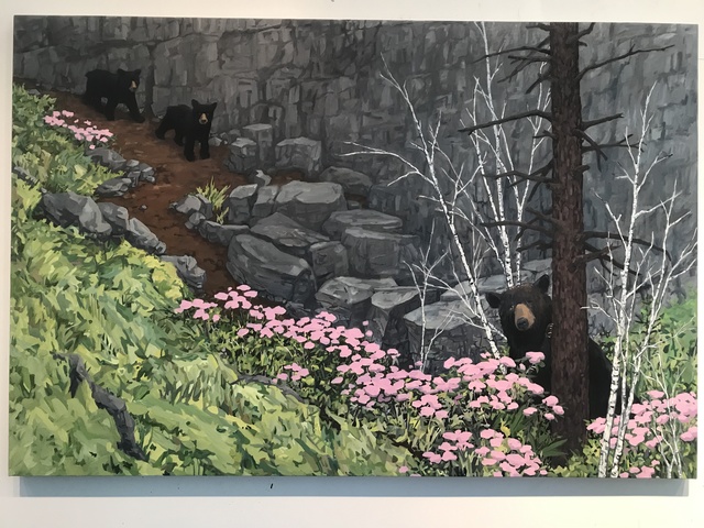 KK Kozik, ‘Three Bears’, 2019, Painting, Oil on linen, Bernay Fine Art