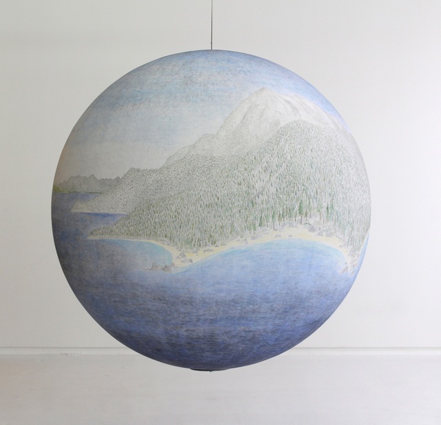 Russell Crotty, ‘Around the Vast Blue’, 2013, Sculpture, Ink, acrylic and gouache on paper on fiberglass sphere, Hosfelt Gallery
