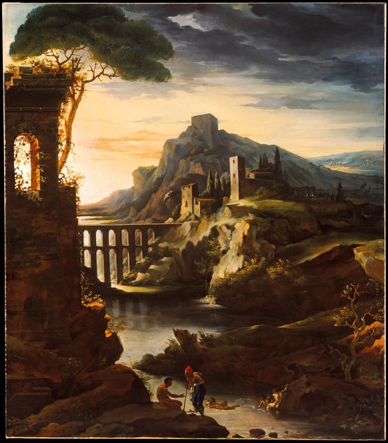 Théodore Géricault, ‘Evening: Landscape with an Aqueduct’, 1818, The Metropolitan Museum of Art