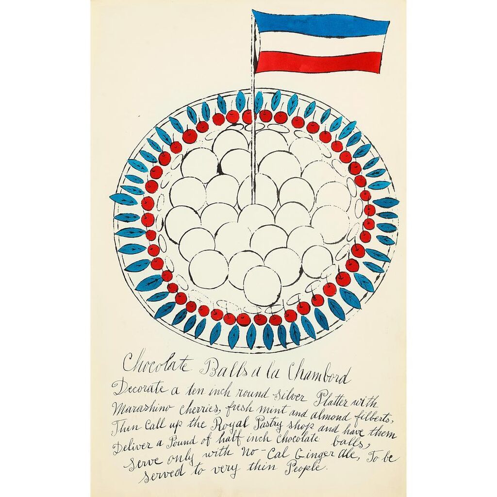 Andy Warhol - Chocolate Balls à la Chambord, from Wild Raspberries (Feldman & Schellmann IV.128A)