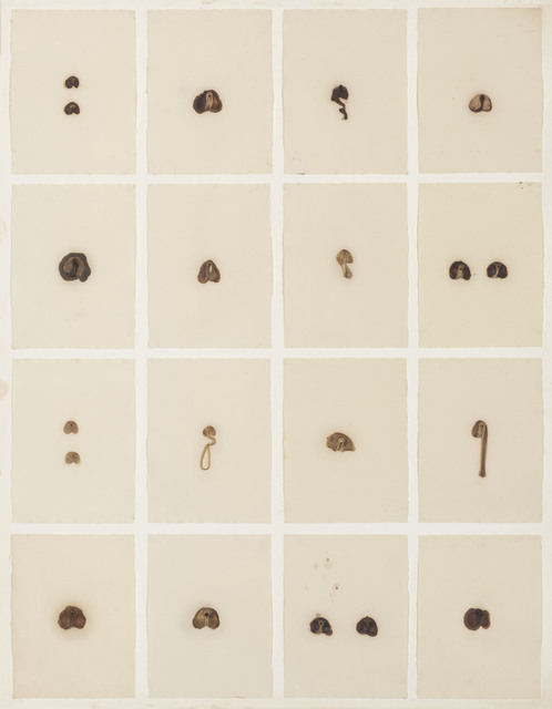 Hannah Wilke, ‘S.O.S. Starification Object Series (#2)’, 1975, Mixed Media, Chewing gum sculptures on rice paper mounted on rag board in Plexiglas box, LaiSun Keane