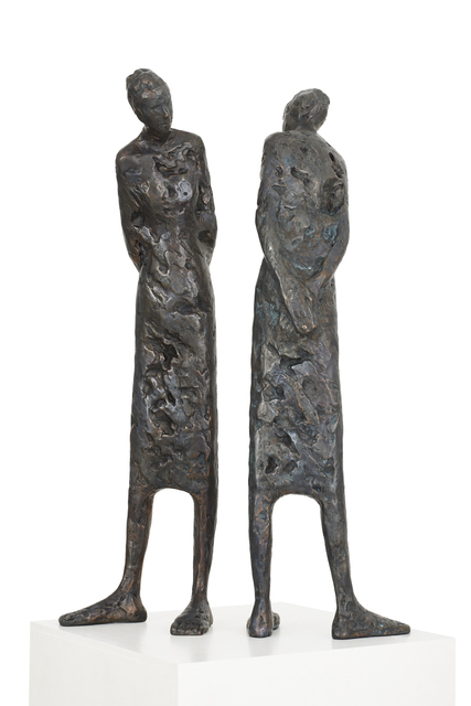 Tina Heuter, ‘Behind me and myself’, 2017, Sculpture, Bronze, 2 parts, mianki.Gallery