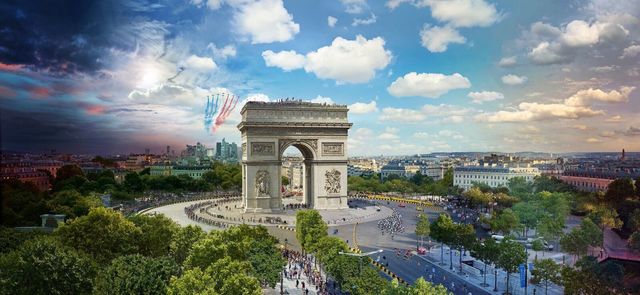 Stephen Wilkes, ‘Tour de France, Paris, Day to Night’, Bryce Wolkowitz Gallery