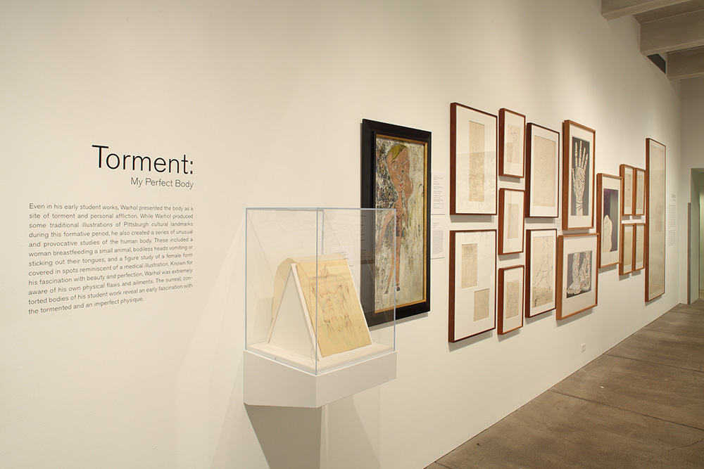 Installation view of Andy Warhol: My Perfect Body, The Andy Warhol Museum, 2016 Installation view of Andy Warhol: My Perfect Body, The Andy Warhol Museum, 2016