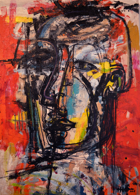 Harouna Ouedraogo, ‘Figurant III’, 2018, Painting, Mixed Media, Gallery 2Sun