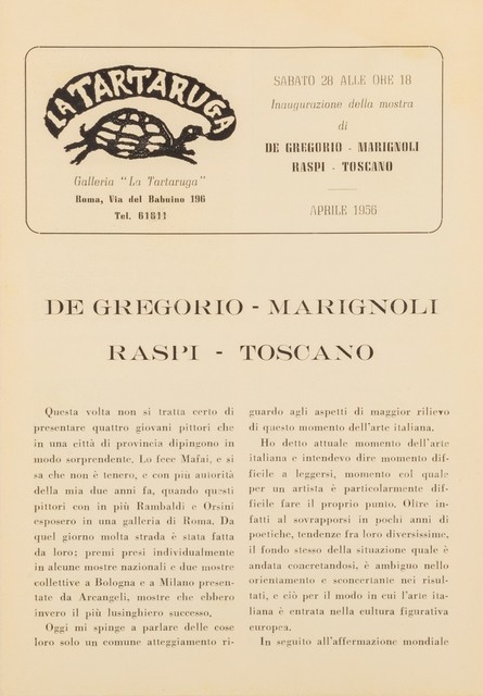 Various Artists, ‘Bollettino’, Finarte