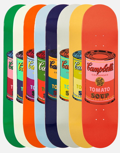 Andy Warhol, ‘Set of 8 Colored Campbell's Soup Cans’, 2016, Installation, Screenprint on 7 ply grade A Canadian maple wood., artrepublic