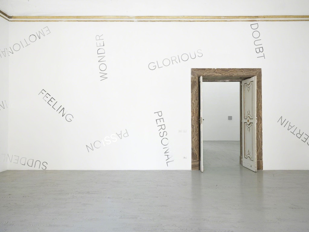 Robert Barry - partial view of the exhibition - June 2014 - Galleria Alfonso Artiaco, Napoli Robert Barry - partial view of the exhibition - June 2014 - Galleria Alfonso Artiaco, Napoli