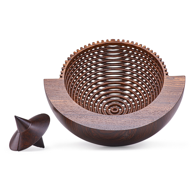 Hans Joachim Weissflog, ‘Rocking Bowl And Drunken Wood Box, Germany’, 1990s, Rago/Wright