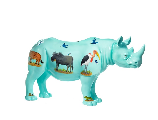 Axel Scheffler, ‘The ‘Ugly’ Rhino’, 2018, Sculpture, Rhino: fibreglass rhino (fire retardant) with internal armature Finish: Acrylic paint, Tusk Benefit Auction