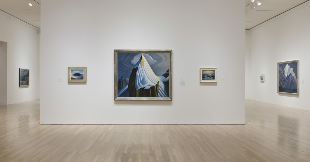 Caption: Installation view of The Idea of North: The Paintings of Lawren Harris. October 11, 2015–January 24, 2016. Hammer Museum, Los Angeles. Photo: Brian Forrest. Caption: Installation view of The Idea of North: The Paintings of Lawren Harris. October 11, 2015–January 24, 2016. Hammer Museum, Los Angeles. Photo: Brian Forrest.