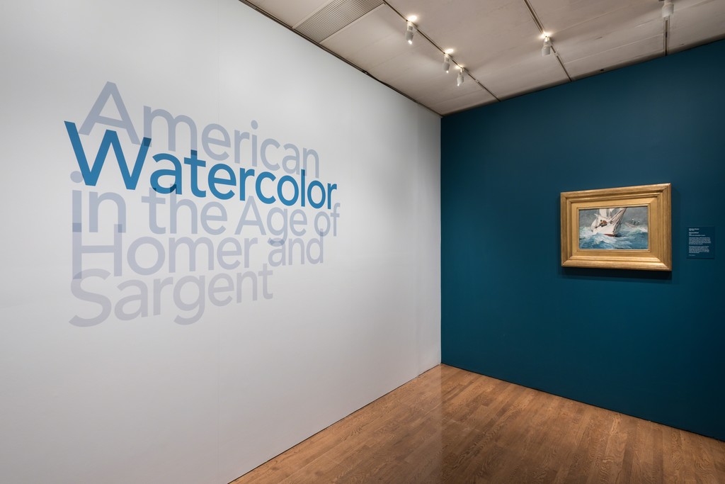 Installation Photograph of "American Watercolor in the Age of Homer and Sargent" Courtesy of the Philadelphia Museum of Art. Installation Photograph of "American Watercolor in the Age of Homer and Sargent" Courtesy of the Philadelphia Museum of Art.