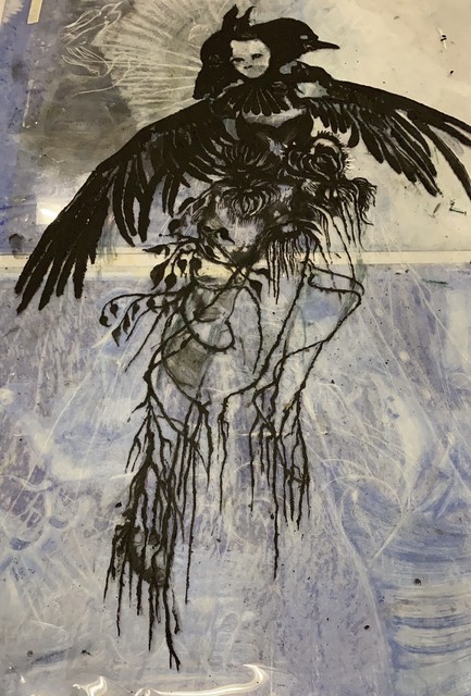 Christine Sefolosha, ‘Flight’, 2020, Drawing, Collage or other Work on Paper, Mixed media on Arches paper, Cavin-Morris Gallery