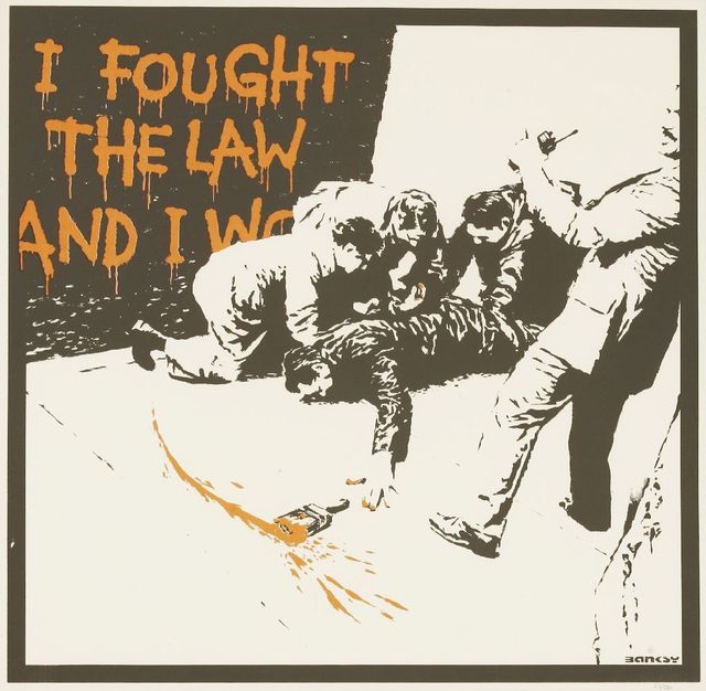 Banksy, ‘I Fought The Law’, 2004, Sworders