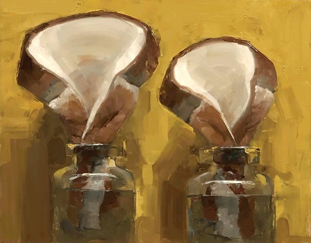 Tom Giesler, ‘Floral 40: bread vases’, 2021, Painting, Oil on panel, McVarish Gallery