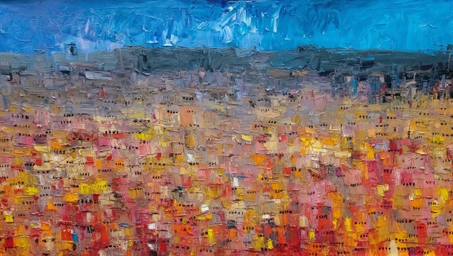 DUKE ASIDERE, ‘City Scape I’, 2019, Painting, Oil on Canvas, Belvedere Art Space