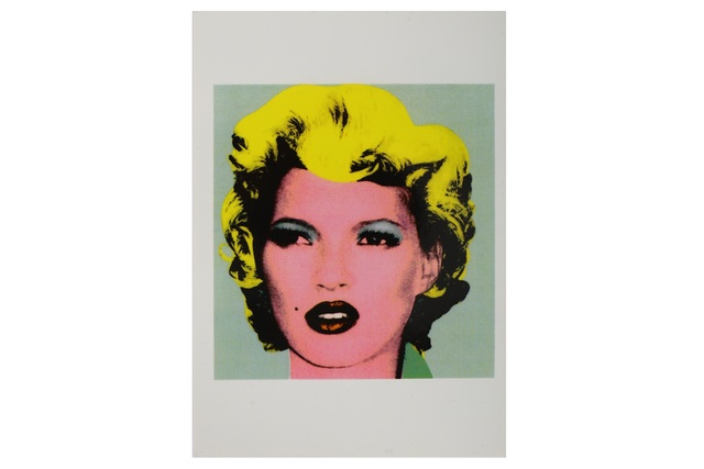 Banksy | Kate Moss (Crude Oils Exhibition Postcard) (2005) | Artsy