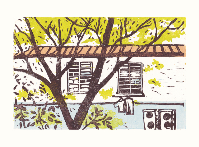 June Ho, ‘Sound Of Wind ’, 2020, Print, Linocut, Karin Weber Gallery