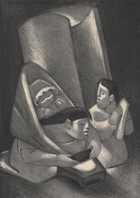 Jean Charlot, ‘Tortilleras with Rolled Petate’, 1947, Stone + Press Gallery