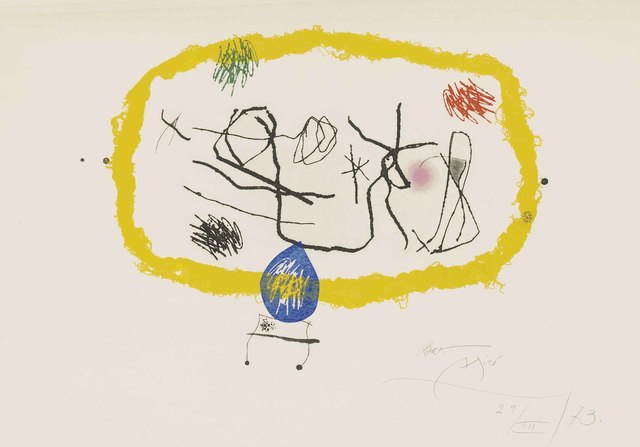 Joan Miró, ‘Personatges Solars’, 1973, Christie's