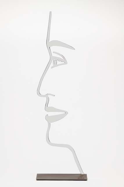 Alex Katz, ‘Ada (1) Outline’, 2018, Sculpture, Polished aluminum mounted to bronze base, William Campbell Contemporary Art Inc