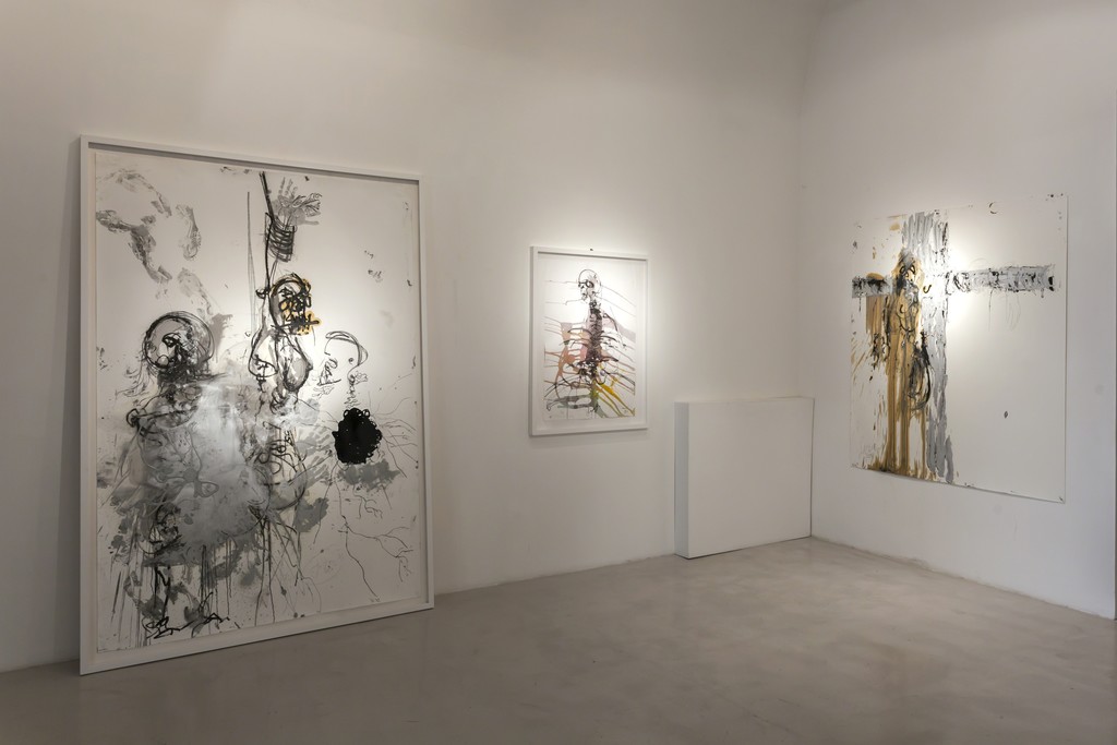 Jan Van Oost, "De Sade - Pasolini" 2007, oil stick, pencil, paint on paper, 225x160cm
"De Sade - Pasolini" 2006, oil stick, pencil, paint on paper, 180x150cm
"Untitled", mix media, pencil, watercolor, 97x70cm Jan Van Oost, "De Sade - Pasolini" 2007, oil stick, pencil, paint on paper, 225x160cm
"De Sade - Pasolini" 2006, oil stick, pencil, paint on paper, 180x150cm
"Untitled", mix media, pencil, watercolor, 97x70cm