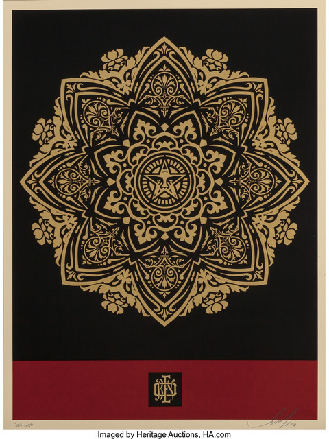 Shepard Fairey (OBEY), ‘Mandala Ornament (Red and Gold)’, 2010, Heritage Auctions