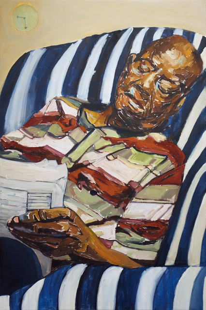 Beverly McIver, ‘Dad Reading the Obituaries’, 2018, C. Grimaldis Gallery