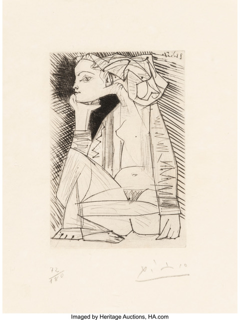 Pablo Picasso, ‘Femme Assise en Tailleur: Geneviève Laporte’, 1969, Heritage Auctions