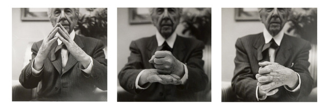 Pedro E. Guerrero, ‘Frank Lloyd Wright, Demonstrating Organic Architecture, Suite of Three Prints (#11, #2, #8)’, 1953, Photography, Silver gelatin print, Edward Cella Art and Architecture