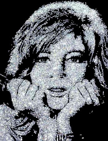 Vik Muniz, ‘Monica Vitti (From the Diamond Series)’, 2004, David Benrimon Fine Art