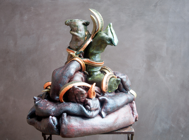 Ashwini Bhat, ‘Assembling California: Kincade Fire’, 2020, Sculpture, Clay, underglaze, glaze, and paint, Shoshana Wayne Gallery
