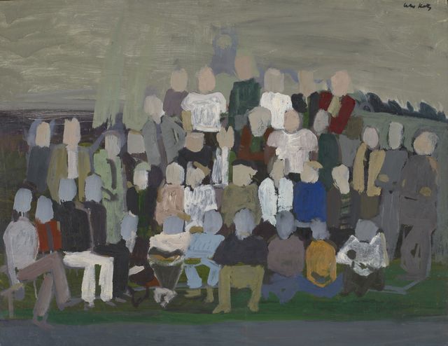 Alex Katz, ‘Group Portrait 2’, c. 1950, Colby College Museum of Art